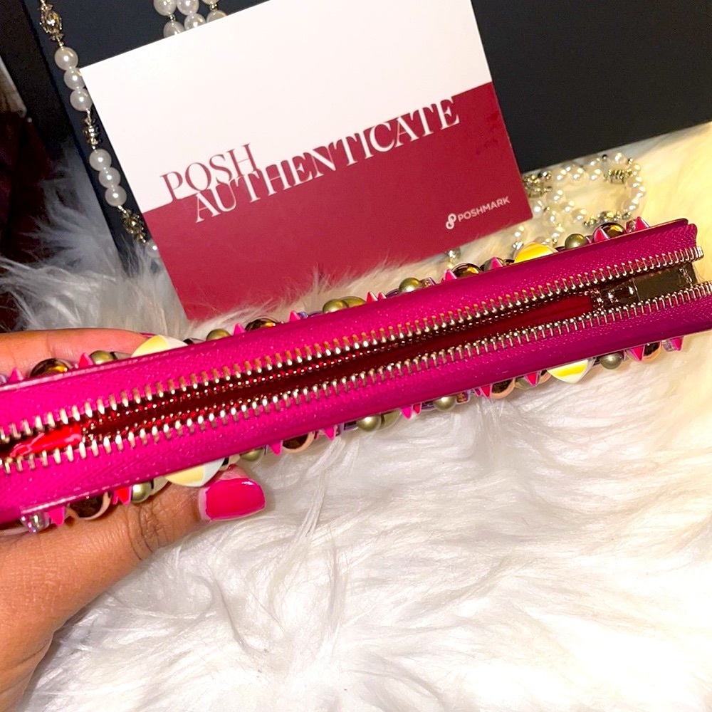 NWOT 💗Authentic 💗Christian Louboutin• Pannettone Studded Wallet - Picture 17 of 17